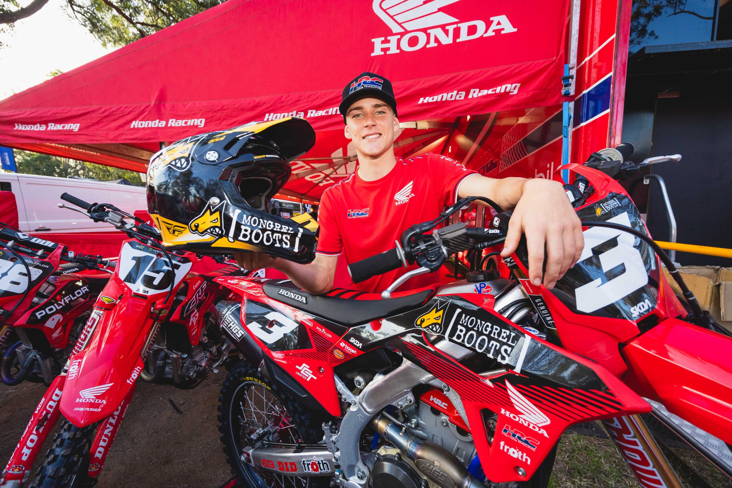 Jake Cannon at Rd 4 ProMX Championship, Maitland,New South Wales.
Image Details
Camera: Canon Canon EOS R3
Lens: RF14-35mm F4 L IS USM
f 4.5
1/500 sec
ISO 1600
Credit: Marc Jones/Foremost Media
Date: 24 May 2024